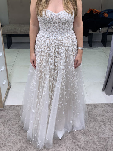 C2023-SA911 - vestido de novia de talla grande sin tirantes