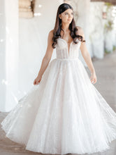 C2023-SHB558 - strapless sweetheart beaded ball gown wedding dress