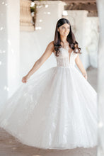 C2023-SHB558 - strapless sweetheart beaded ball gown wedding dress