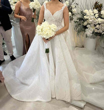 C2023-SBG72H - sleeveless formal ball gown beaded wedding dress