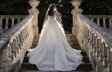 C2024-SV40F - fitted sleeveless wedding gown with v-neck line
