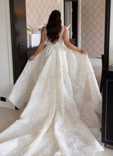 C2024-SV55 - sleeveless v-neck plus size wedding gown