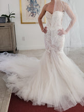 C2024-SL396 - sweetheart strapless lace wedding gown