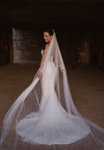 C2024-SC95 - strapless sweetheart wedding gown with corset bodice and sheer detachable sleeves