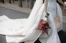 C2024-BG771 - vestido de novia con pedrería y busto abierto y falda desmontable