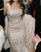 C2024-BG771 - robe de mariée ouverte en perles avec buste ouvert et jupe de robe de bal amovible