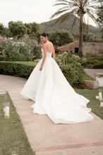 C2024-BG5S - Strapless embroidered a-line wedding gown