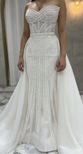 C2024-S313 - corset style strapless beaded wedding gown