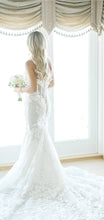 C2024-FS646 - Fitted Mermaid Corset Style Wedding Gown with Embellished Shoulder Straps