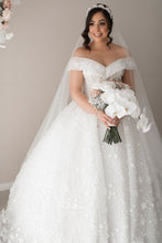 C2024-NAL 812 - Off the Shoulder Plus Size Wedding Ball Gown