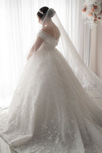 C2024-NAL 812 - Off the Shoulder Plus Size Wedding Ball Gown