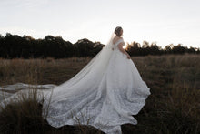 C2024-NAL 812 - Off the Shoulder Plus Size Wedding Ball Gown