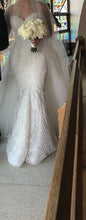 C2024-NAL59 - strapless sweetheart beaded embroidery wedding gown with detachable tulle train