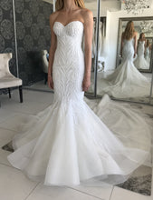 C2024-NAL26 - strapless beaded wedding gown