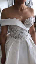 C2024-NAL606 - Off the shoulder a-line ball gown wedding dress