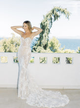 C2024-BP20-p105 - strapless embroidered lace wedding gown