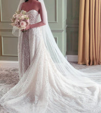 C2020-BB08 - strapless sweetheart beaded wedding gown