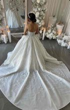 C2024-NAL1025 - strapless beaded wedding ball gown