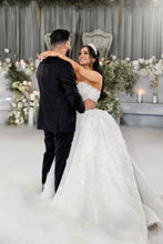 C2024-NAL1025 - strapless beaded wedding ball gown