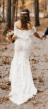 C2024-GL - strapless off the shoulder lace wedding gown