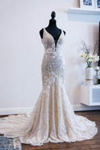 C2024-VH529 - sleeveless fit-to-flare wedding gown