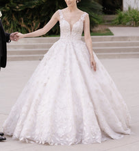 C2024-DS217 - sleeveless beaded ball gown wedding dress