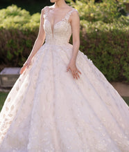 C2024-DS217 - sleeveless beaded ball gown wedding dress