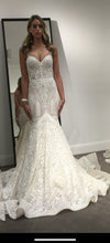 C2025-BB-431 - strapless embroidered fit-to-flare wedding gown