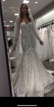 C2025-BB-431 - strapless embroidered fit-to-flare wedding gown