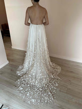 C2025-AG733 - empire waist flowing wedding dress