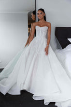 C2025-LG91 - strapless sweetheart beaded ball gown wedding dress