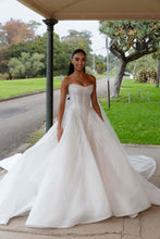 C2025-LG91 - strapless sweetheart beaded ball gown wedding dress