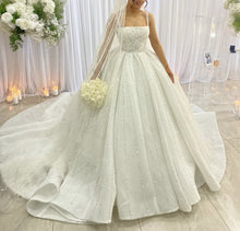 C2025-SB661 - crystal beaded wedding ballgown