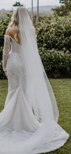 C2025-LDG411 - off the shoulder beaded wedding gown