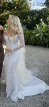 C2025-LDG411 - off the shoulder beaded wedding gown