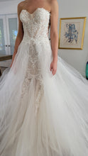 C2024-SL396 - vestido de novia de encaje sin tirantes con escote corazón