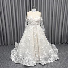 C2024-JDuke - plus size long sleeve wedding ball gown