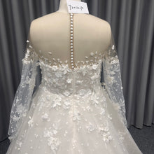 C2024-JDuke - plus size long sleeve wedding ball gown