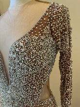 C2023-SWeeksD - Long Sleeve Pageant Gown with Rhinestones & Pearls