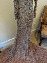 C2023-SWeeksD - Long Sleeve Pageant Gown with Rhinestones & Pearls