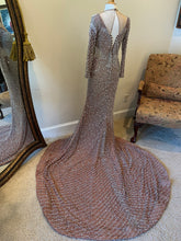 C2023-SWeeksD - Long Sleeve Pageant Gown with Rhinestones & Pearls