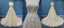 WT4716 corset style strapless a-line wedding gown