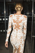 C2021-SLS199 - long sleeve wedding dress style worn by celebrity Candice Swanepoel