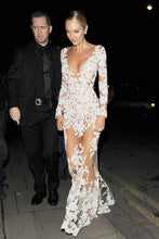 C2021-SLS199 - long sleeve wedding dress style worn by celebrity Candice Swanepoel