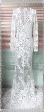 C2021-SLS199 - long sleeve wedding dress style worn by celebrity Candice Swanepoel