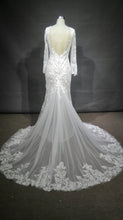 Style #C2017-Vidal: Berta inspired custom long sleeve wedding dress