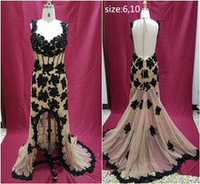 Style C2019- SS448 - Elegant sheer Lace Evening Dresses for wedding, prom or pageant