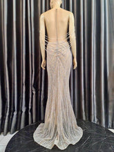 C2022-PG69 - crystal beaded and sequin competition pageant gown for sale
