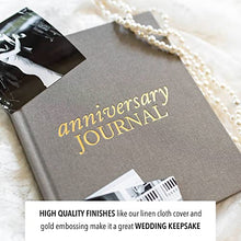 DUNCAN &amp; STONE PAPER CO. Journal d'anniversaire de mariage (Taupe, 189 pages) – Livre d'anniversaire pour couple – Livre de mémoire de mariage et album photo – Journal d'anniversaire parfait pour les couples