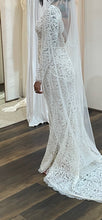 C2023-MLS44 - modest long sleeve backless wedding gown
